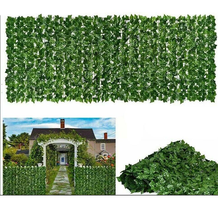 ✅Artificial Faux Ivy Leaf Privacy Fence Screen Garden Panels Outdoor Hedge