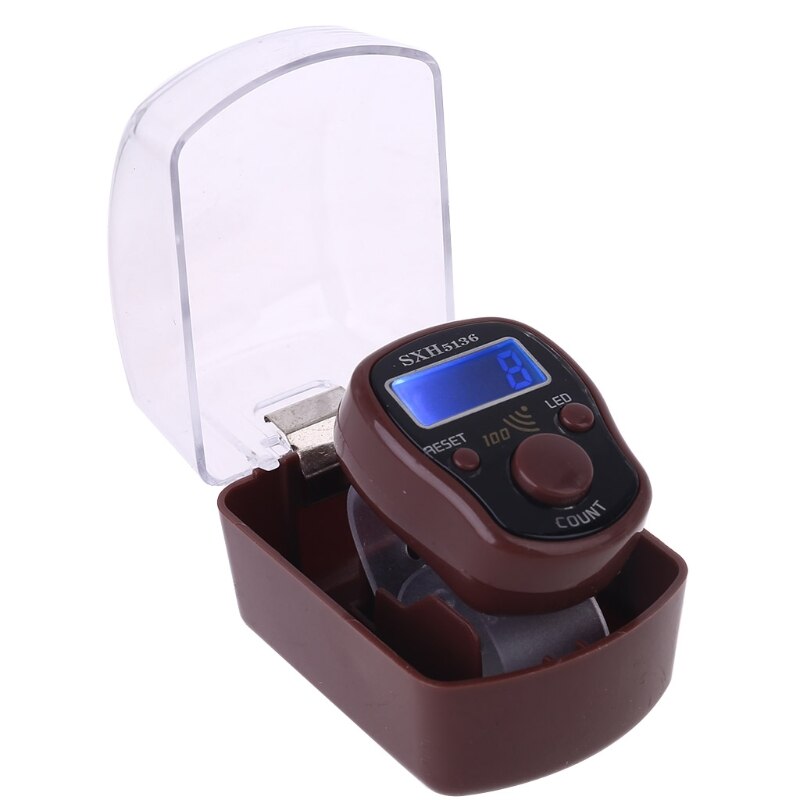Portable Wrist Digital Electronic Counter with LED Light and Sound Finger Tool: BN