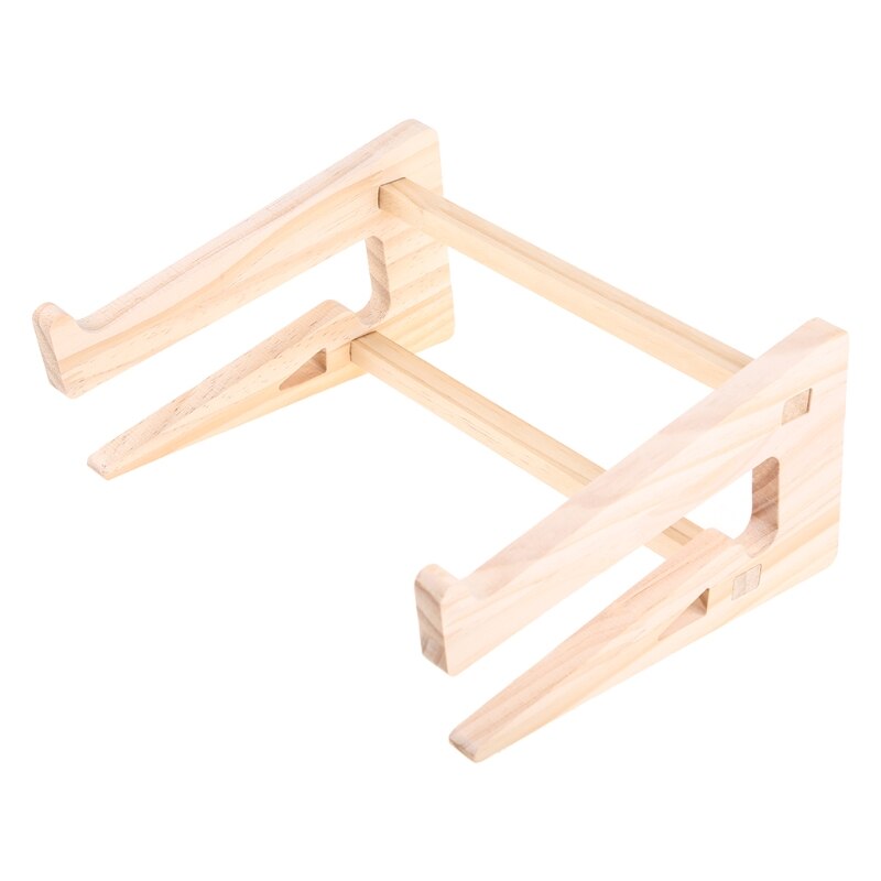 Tablet-ständer aus holz, kühlend, rutschfest, abnehmbarer notebook-halter aus holz für notebooks, laptops, macbook 13 , 15 & #39 ; & #39 ;