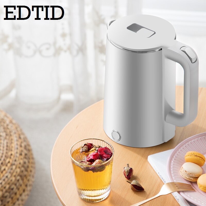EDTID waterkoker 2L roestvrijstalen waterkoker theepot automatische uitschakeling warm houden theeketel theepot verwarming warm water kookketels