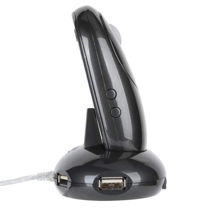 Wireless Mouse ABS Wireless Gaming Mouse Charging Base 4‑Port Plug And Play Ergonomic for Computer Desktop