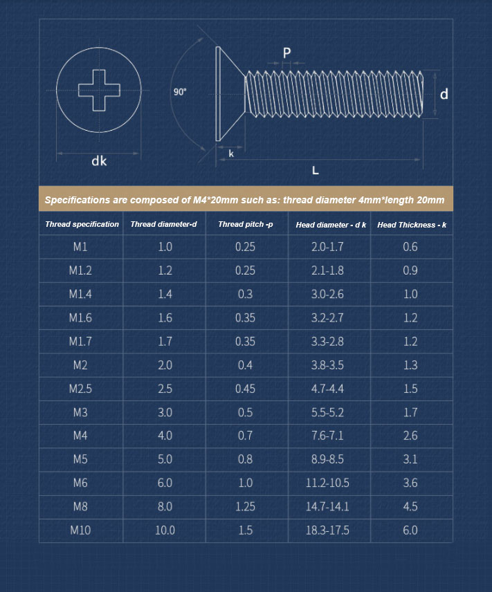 1/20Pcs 316 Rvs Flat Head Cross Verzonken Kop Schroef Daquan Kleine Schroeven M5M6M8 Tornillos Para Madera parafuso