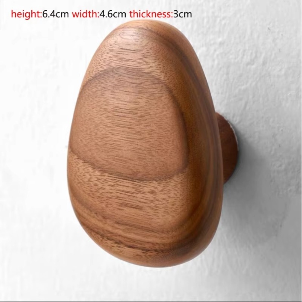 Kiezelvormige wandgemonteerde kapstok sleutel hoed sjaal handtas natuurlijk hout kleerhanger decoratieve badkamerrek opslaghanger: Brons