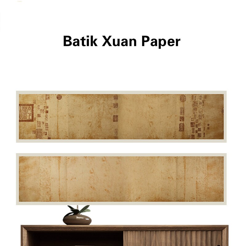 Chinese Xuan Paper 5sheets/lot Retro Batik Half Ripe Calligraphy Paper Chinese Brush Calligraphy Special Paper Copybooks