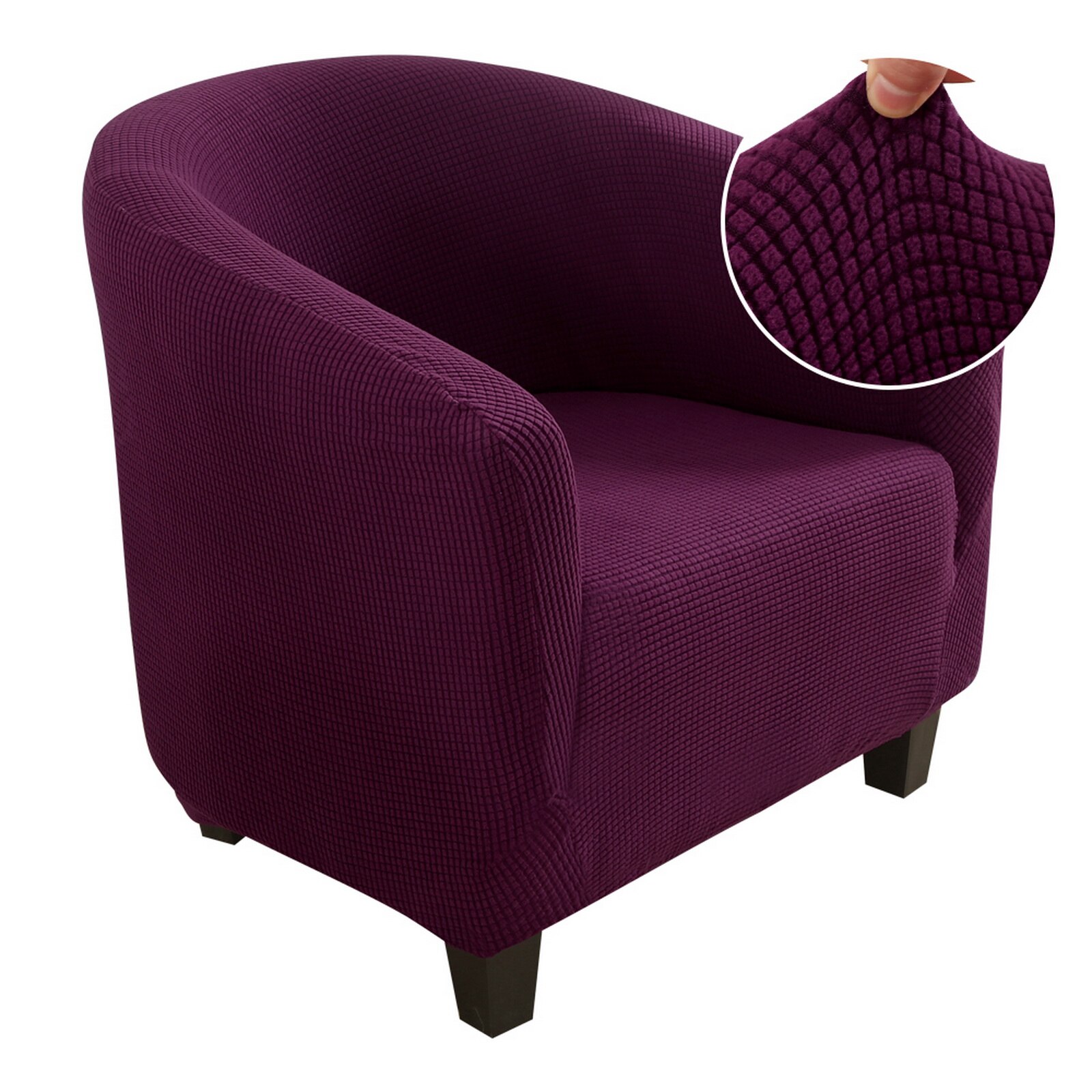 Strikker jacquard sofa lænestol sædebetræk elastisk kaffebalje sofa lænestol sædebetræk beskytter betræk hjemmestol indretning: G316310