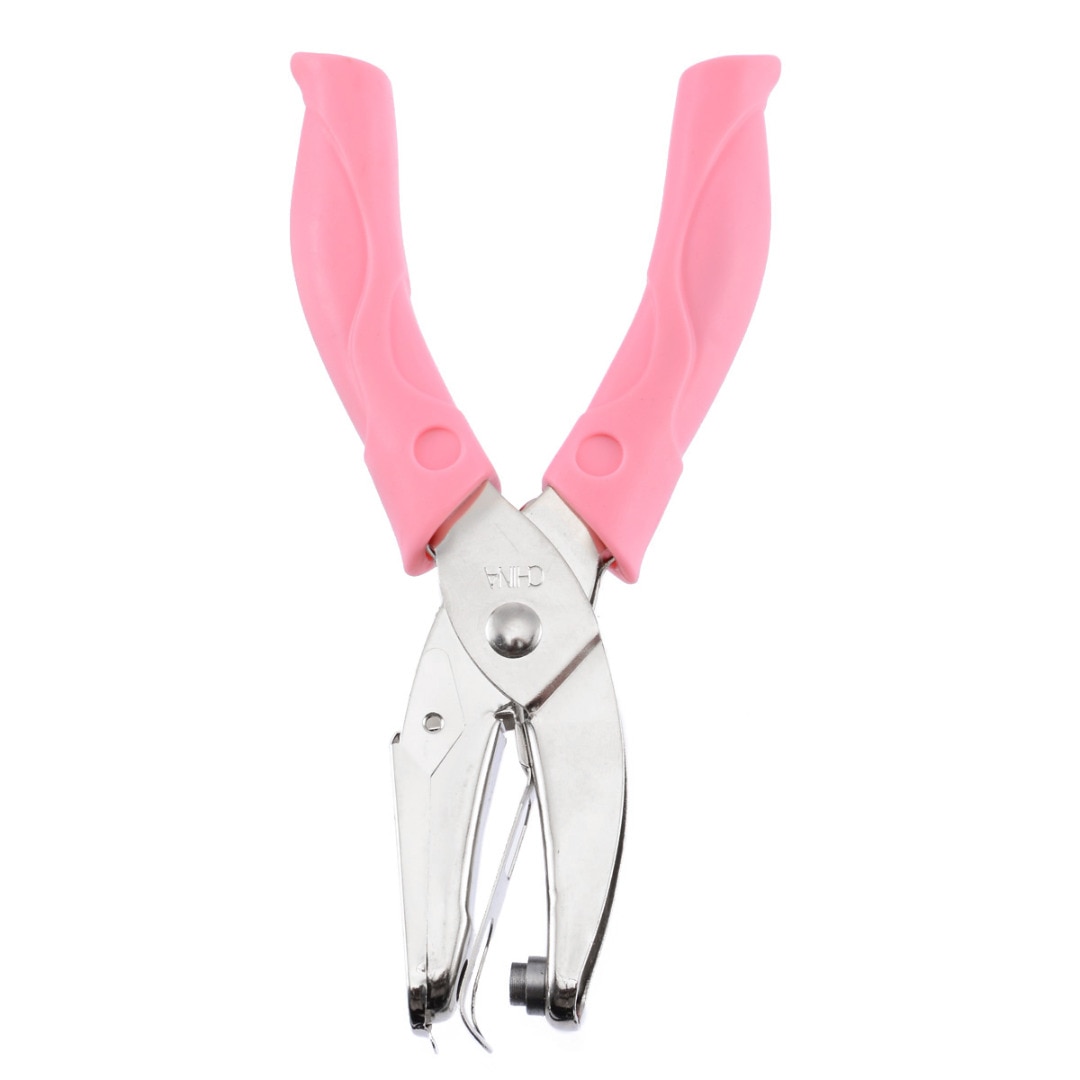 5 Shapes Hole Punch Cutter Plier Puncher Card Cut Hole Sheet Cardmaking Handicraft Tool Office Statinery Punch with Soft Grip