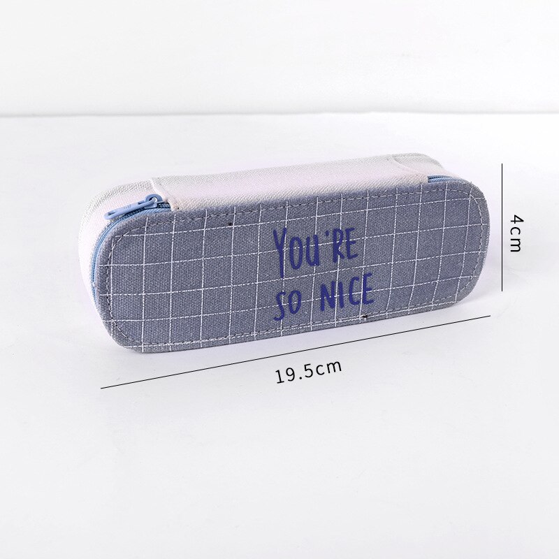 Large Capacity Canvas Pencil Cases Cute Kawaii Bear Pencil Box Big Pen Case For Girls Korean Stationery Office School Supplies: 9