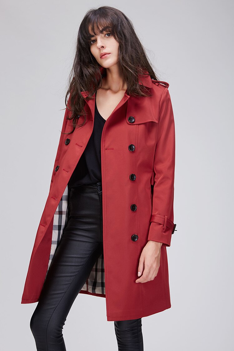Jazzevar Herfst High Brand Vrouw Classic Double Br... – Vicedeal