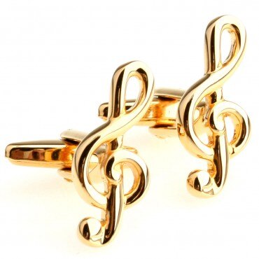 Sten guld musik node guitar trompet sax klaver mikrofon manchetknap manchetknap 1 par stor