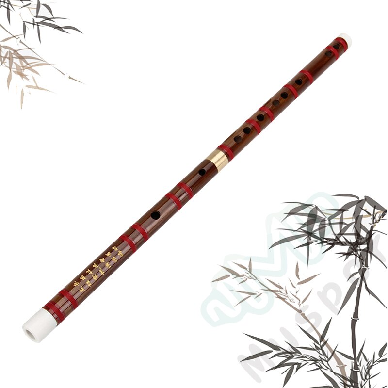 Instrumento Musical chino tradicional hecho a mano Dizi flauta de bambú en C D E F G tono clave