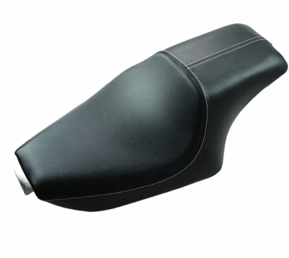 Motorcycle Driver Passenger Two Up Seat For Sportster 883 1200 XL1200 (Black-Transversel Bar