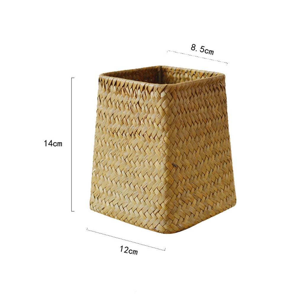 Rattan Straw Storage Basket Clothing Storage Basket Wicker Basket Folding Flower Pot Home Garden Hanging Basket Wedding