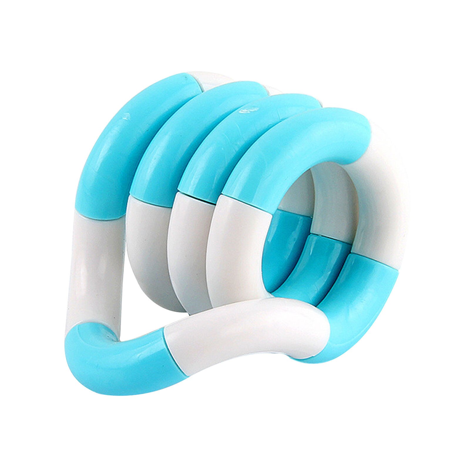 Anello ritorto magico Fidget trucco corda groviglio Fidget giocattoli creativo fai da te avvolgimento tempo libero educazione antistress Kid AdultToy: Light Blue