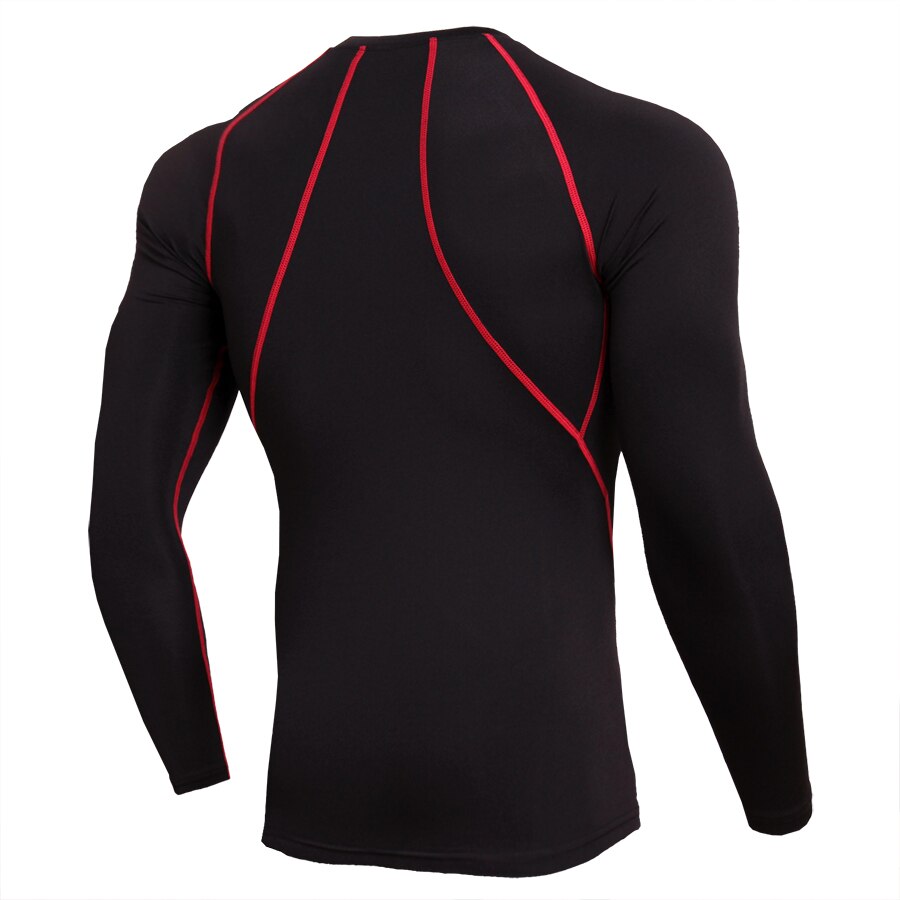 MMA BJJ Compression Shirt Crossfit Fitness Training Boxing Muay Thai Long Sleeve Tshirt Men Workout Jogging Tracksuit Sportswear