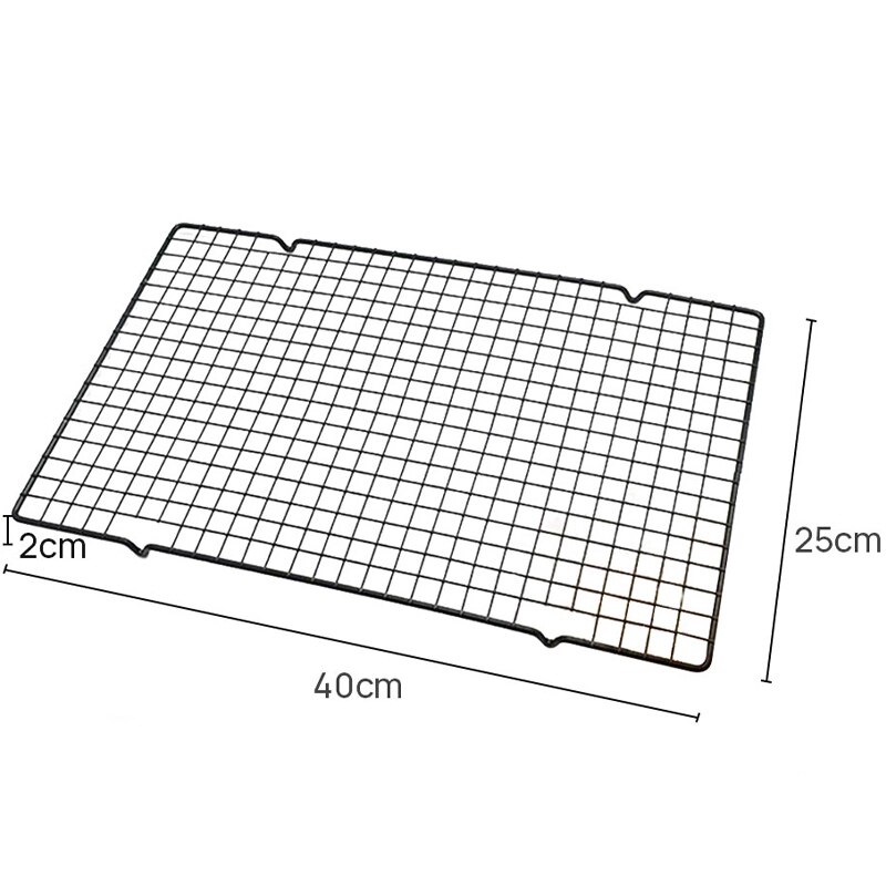3 Layers Stackable Wire Grid Cooling Tray Cake Food Rack Oven Kitchen Baking Pizza Bread Barbecue Cookie Holder Biscuit Shelf