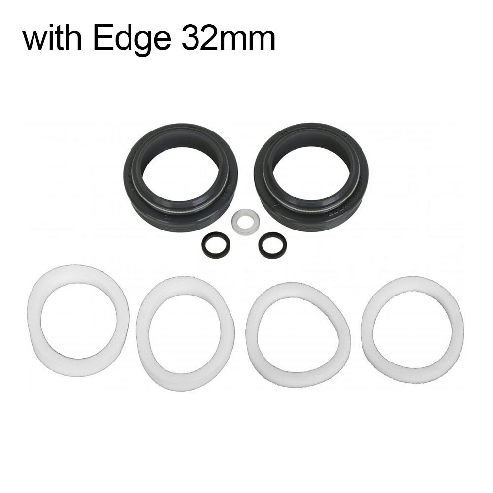 2Pcs Bike Front Fork Dust Seals 32mm-40mm Seal Foam Ring for Fox/Rockshox/X-fusion Fork Repair Kits Bicycle Fork Accessories: 32mm with Edge