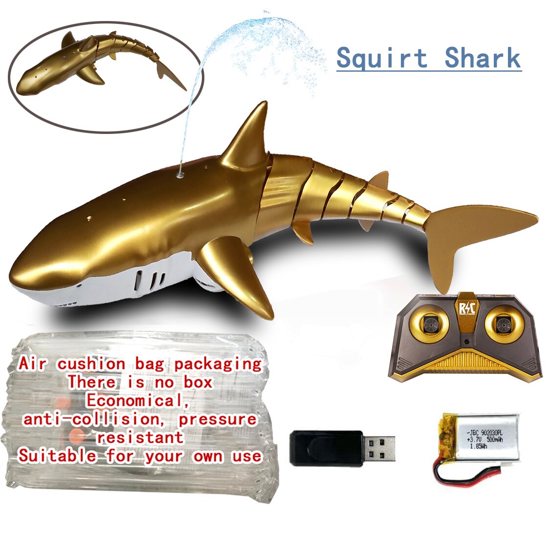 Rc Wal Hai Spielzeug Roboter Fernbedienung Tiere Marine Leben Badewanne Schwimmbad Elektrische Fisch freundlicher Schlecht Spielzeug für freundlicher Jungen U-Boot: SquirtWater Hai A1