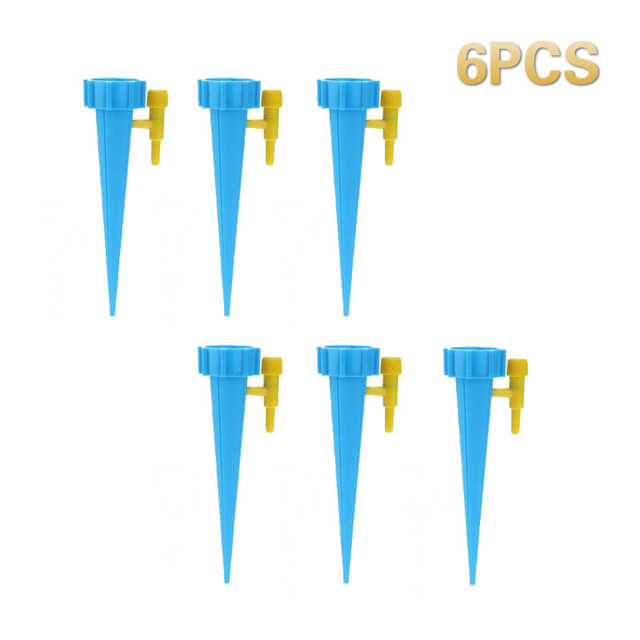 1/6/10/12/ stk drypp vanningsanlegg automatisk vanning spike for planter hage vanning system vanning system drivhus: Bule 6 stk