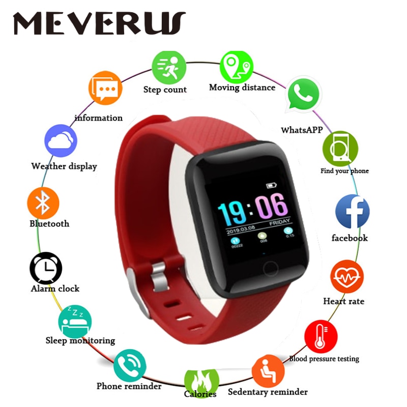 D13 montres intelligentes 116 Plus montre de fréquence cardiaque bracelet intelligent montres de sport bracelet intelligent étanche Smartwatch Android