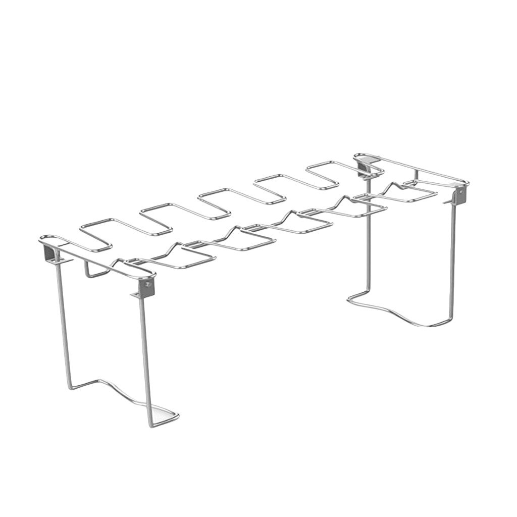 35 #12 Gaten Rvs Kip Vleugel Been Rack Grill Houder Rack Bbq Multifunctionele Kip Been Oven grill Rack Accessoires: Default Title