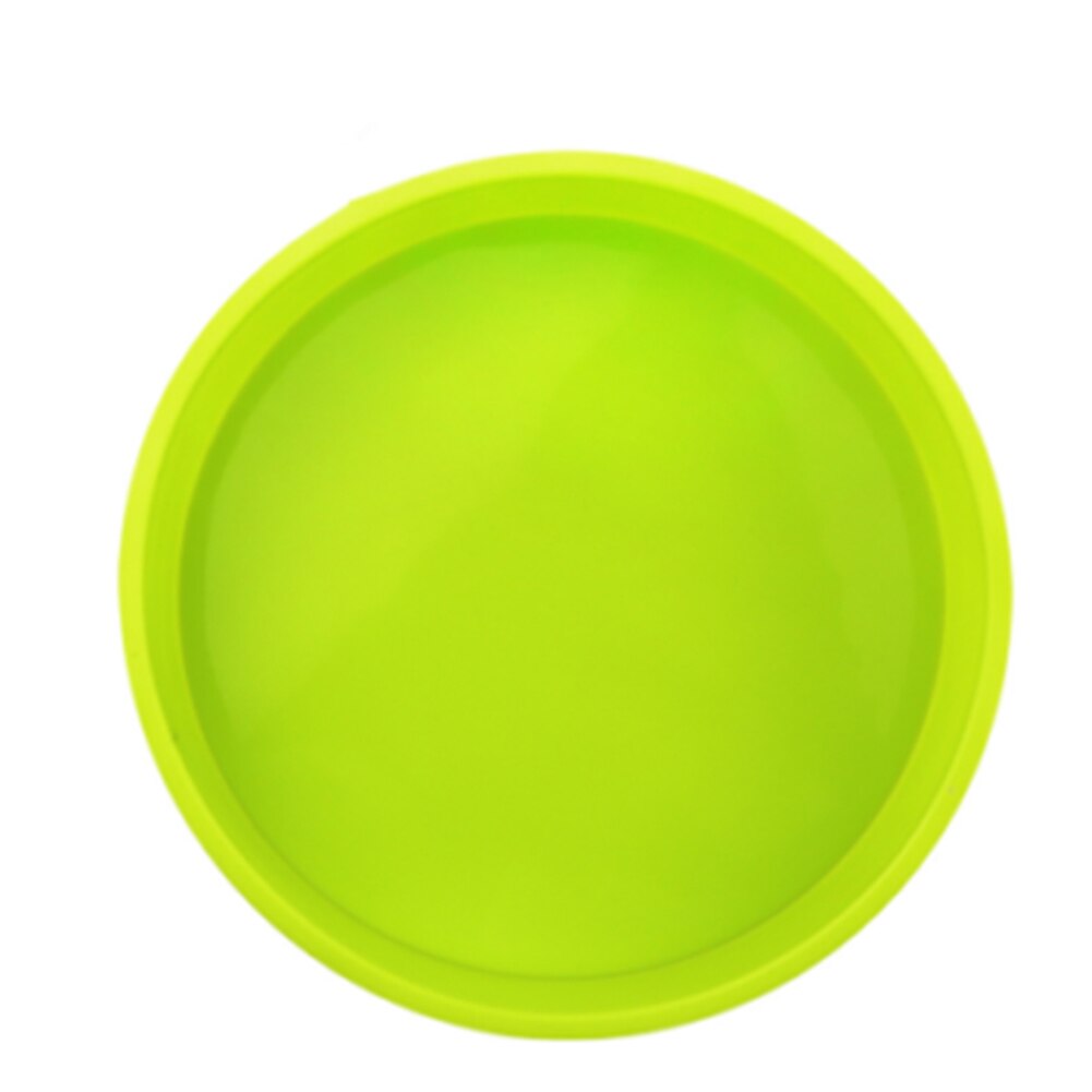 4/6/8 Inch Silicone Ronde Cake Pan Non-stick Bakvorm Bakvormen Lade USJ99: Green 8 Inch