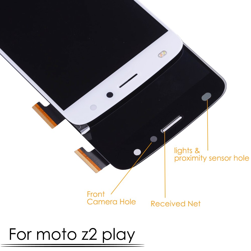 Pantalla LCD Super AMOLED para Motorola Moto Z2 Play XT1710, Digitalizador de pantalla táctil, XT1710-02, XT1710-07
