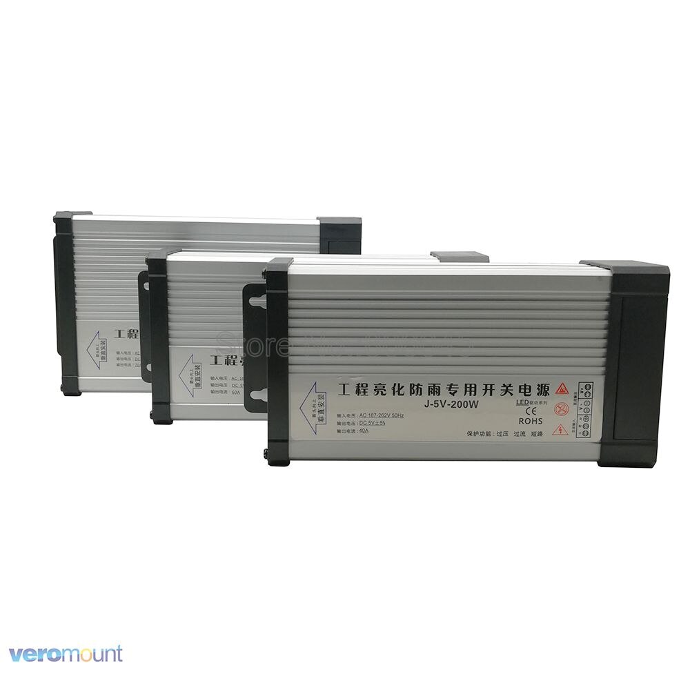 Ip54 sateenkestävää ulkona 5v virtalähde led virtakytkin muuntajan ohjain  ac220v to  dc5v 40a 60a 70a 200w 300w 350w
