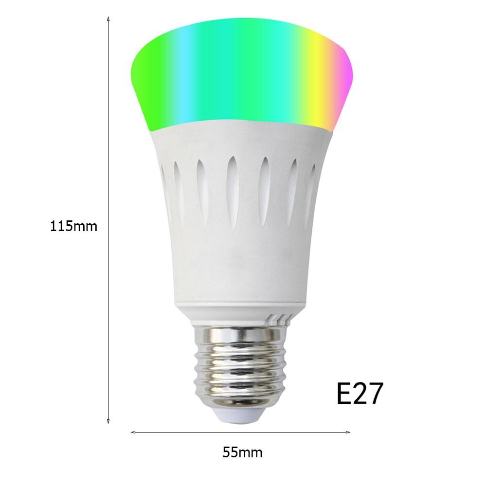 Energy Saving Smart Bulb E27 LED RGB Full Color Compatible APP Voice Remote Control Dimmable 7W Energy Saving Lighting: C