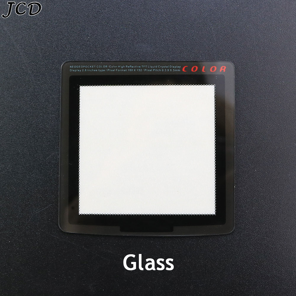 JCD Plastic & Glass Screen Lens Faceplate For Neo Geo Pocket NGP Color Replacement Black Silver Pretector Cover For NGPC: Dark Blue