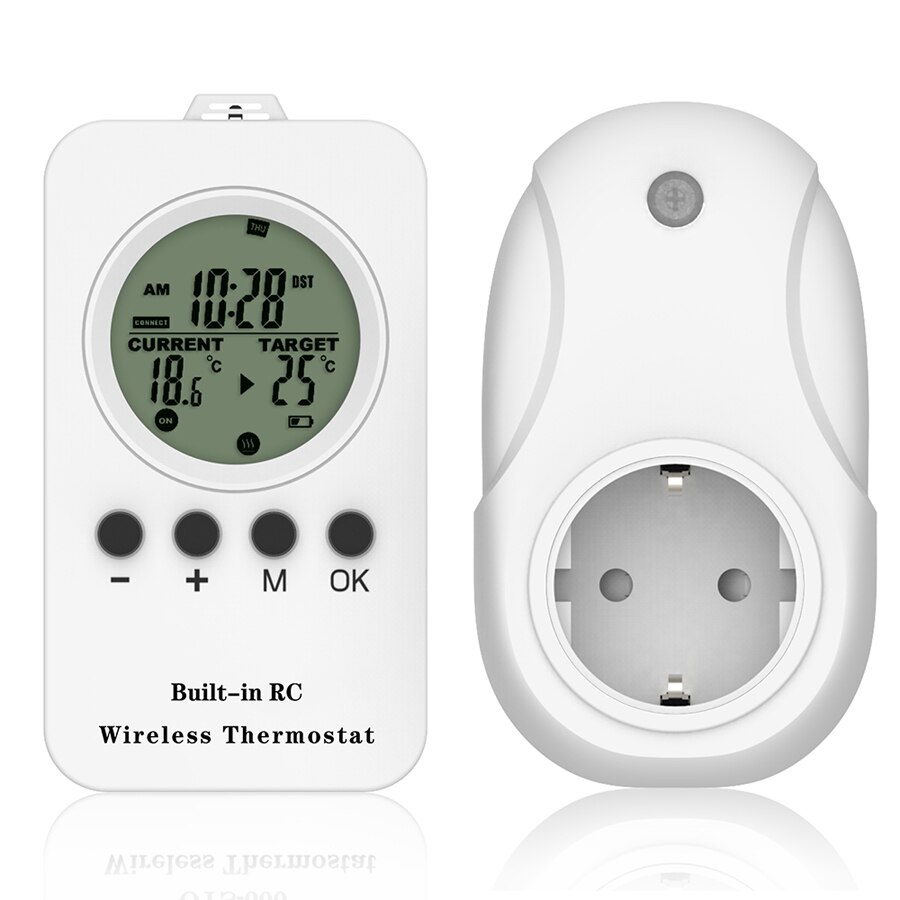 Thermostat Intelligent Sans Fil Programmable – Prise Contrôle Chauffage/Refroidissement à Distance 433 MHz UE
