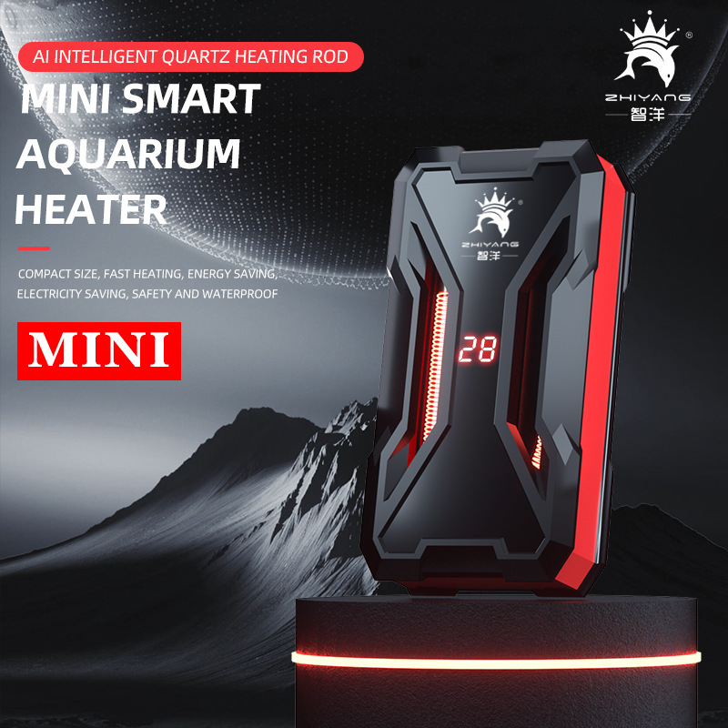 Calentador de acuario AI, varilla de calentamiento de tortuga, bajo nivel de agua, calentador de pantalla digital LED, temperatura automática, calefacción a prueba de explosiones