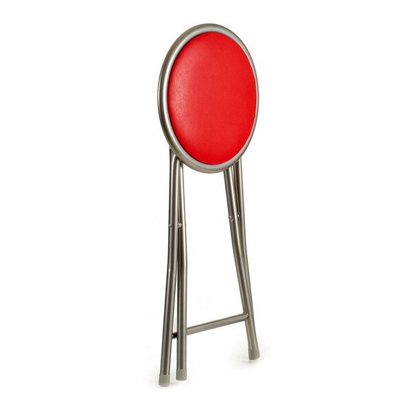 Tabouret pliant rouge (30x46x30 cm)
