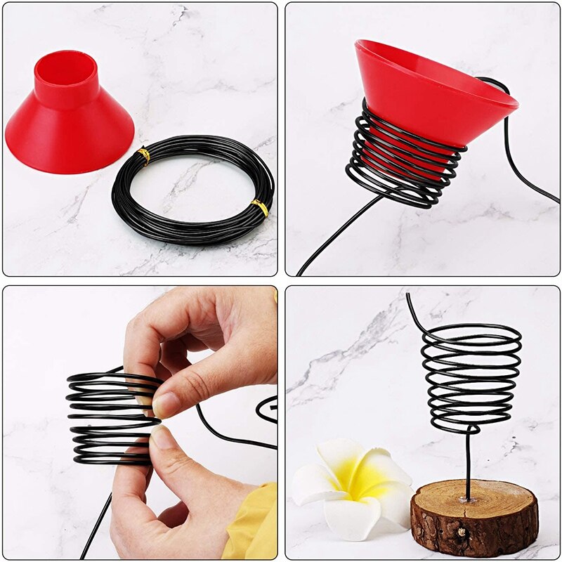 Retail 10 Rolls Bonsai Draden Geanodiseerd Aluminium Bonsai Training Draad In 5 Maten-1.0 Mm, 1.5 Mm, 2.0 Mm, 2.5 Mm, 3.0 Mm Zwart