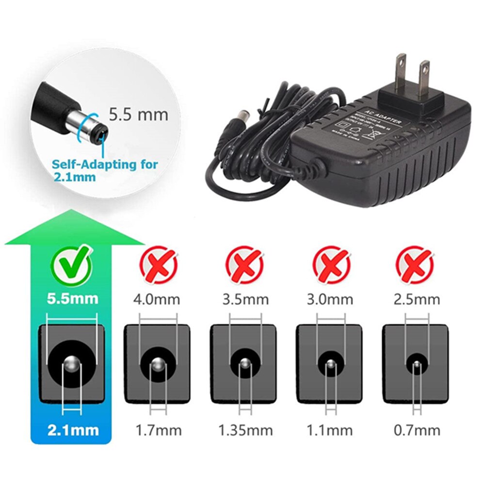 AC / DC Adapter DC 5V 0.5A 1A 2A 2.5A 3A AC 100-24... – Grandado
