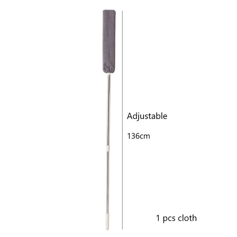 Cleaning Duster Retractable Gap Dust cleaner Brush for Household Bed Bottom Gap Clean Hand Duster with Extension Pole: adjustable
