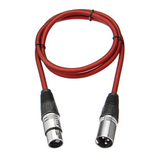 CLAITE XLR 3 Pin Mic Cable 1m Male To Female Cable Shielded Mic Microphone Extension Noise Reduction Mic Connect Cable
