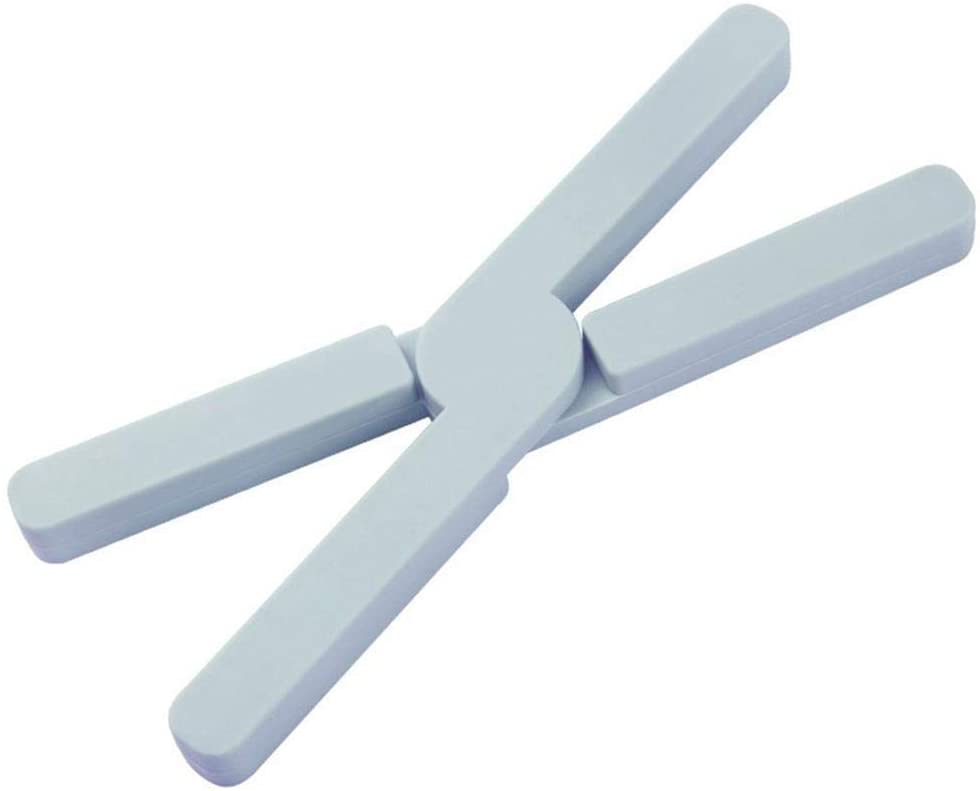 Siliconen placemat, klein, draaibaar, effenkleurig, warmte-isolerend matje voor thuisrestaurants: Blauw