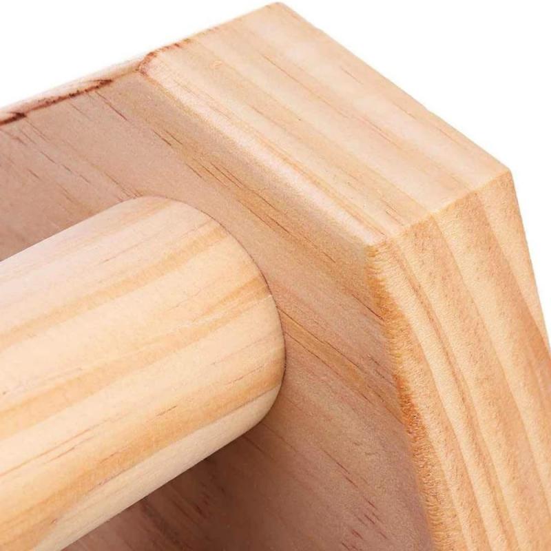 1 Paar Houten Push-Ups Dubbele Stang Stand Gymnastiek Gymnastiek Handstand Bar Fitness Oefening Gereedschap Training Gear Apparatuur
