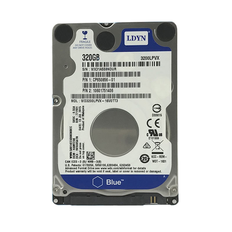 160Gb 250Gb 320Gb 500Gb 1Tb 2Tb Interne Laptop Harde Schijf Laptop Pc Component 2.5HDD SATA2-SATA3 8Mb/32Mb 5400Rpm-7200Rpm Hdd