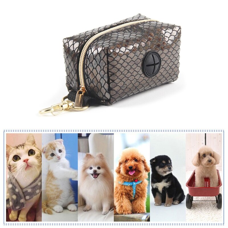 Portable Pet Puppy Cat Pick Up Poop Bag Dispenser Dog Poop Waste Holder Outdoor Garbage Organizer