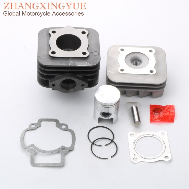 50cc Cilinder Kit & Cilinderkop & Piston Kit voor Gilera Moving Ice Typhoon 50 Stalker Storm 50 Typhoon X 50cc AC