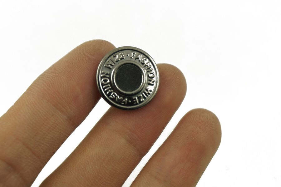 1pc 20pcs 50pcs 17mm Metal suspender buttons & Pins For Leather Bag Denim Jeans backpack pants