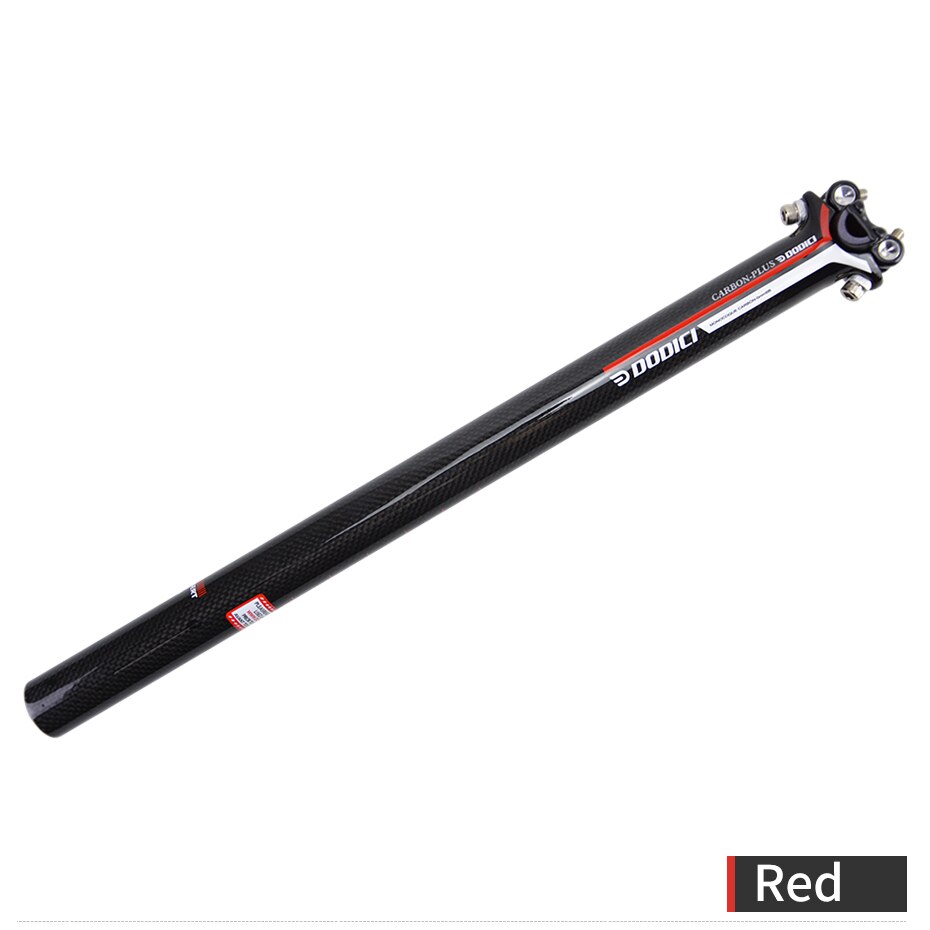 Dodici plus canote de bicicleta mtb/estrada, fibra de carbono, tubo de assento, peças de selim 3k 27.2/30.8/31.6*450mm