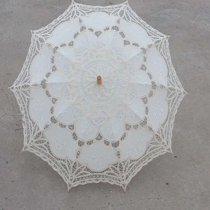 Battenburg Lace Parasol and Fan set Wedding Umbrella Fan Set Lace Fan And Wedding Umbrella Lace Parasol