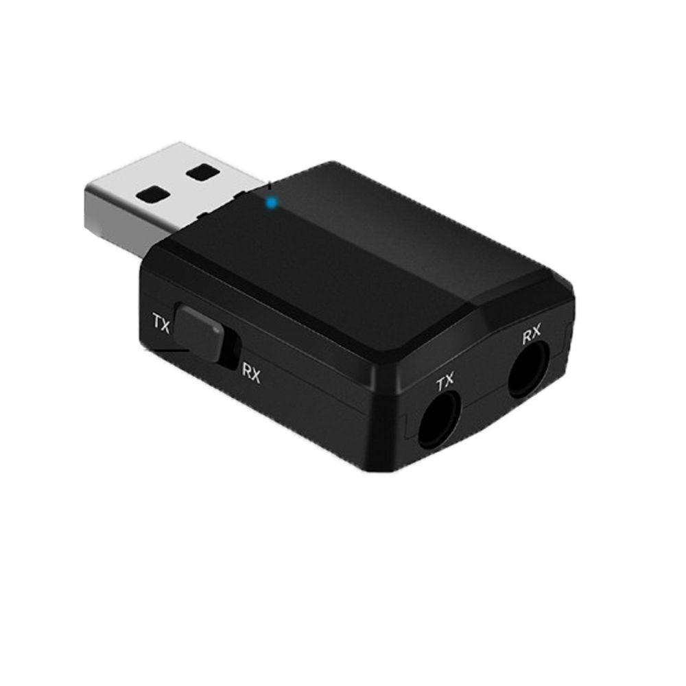 Trasmettitore ricevitore bluetooth usb 5.0 audio 3 in 1 adattatore dongle con 3.5mm cavi per cuffie tv stereo domestico auto hifi audio: Default Title