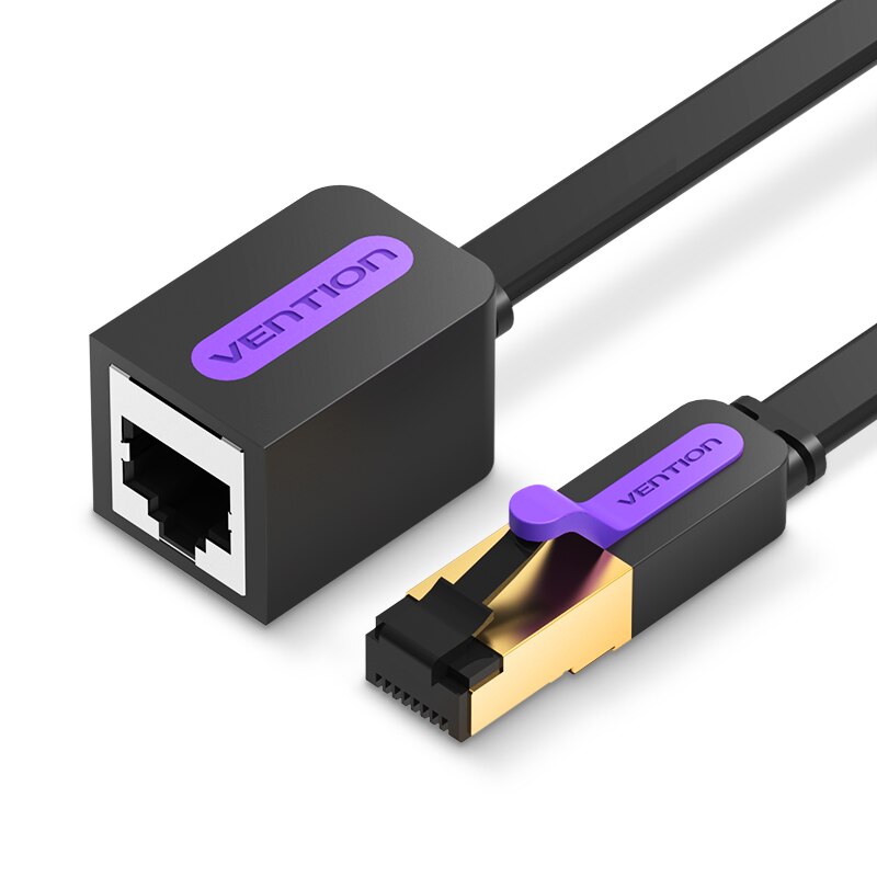 Ventie Ethernet-kabel RJ45 Cat 7 Verlengkabel Man-vrouw Lan Netwerk Verlengkabel 1 m 2 m 3 m 5 m 8 10 m Koord voor PC Laptop: 1 meter