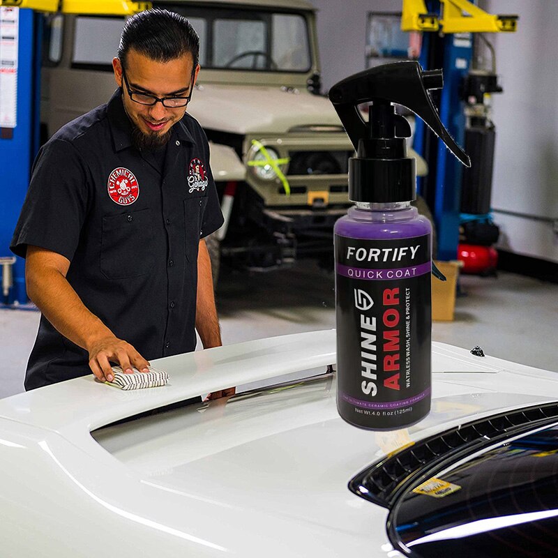 SHINE ARMOR Quick Ceramic Coating - Car Wax Polish Spray Superhydrophobic Hybrid Liquid glass Solutions Ceramic Polish and Wax