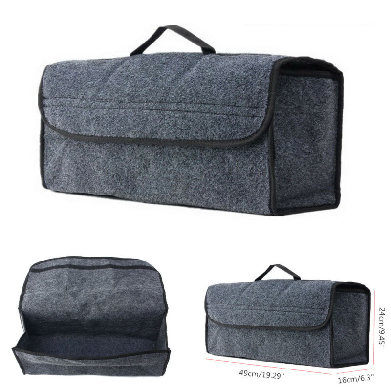 Grand sac à outils antidérapant gris, coffre de voiture, coffre de rangement de bottes, étui organisateur porte-sac à outils royaume-uni