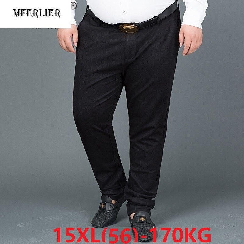 Formel jakkesæt bukser mænd stor størrelse stor 8xl 9xl 10xl 12xl 14xl business office oversize bukser lige bukser 50 52 54 60 56 58