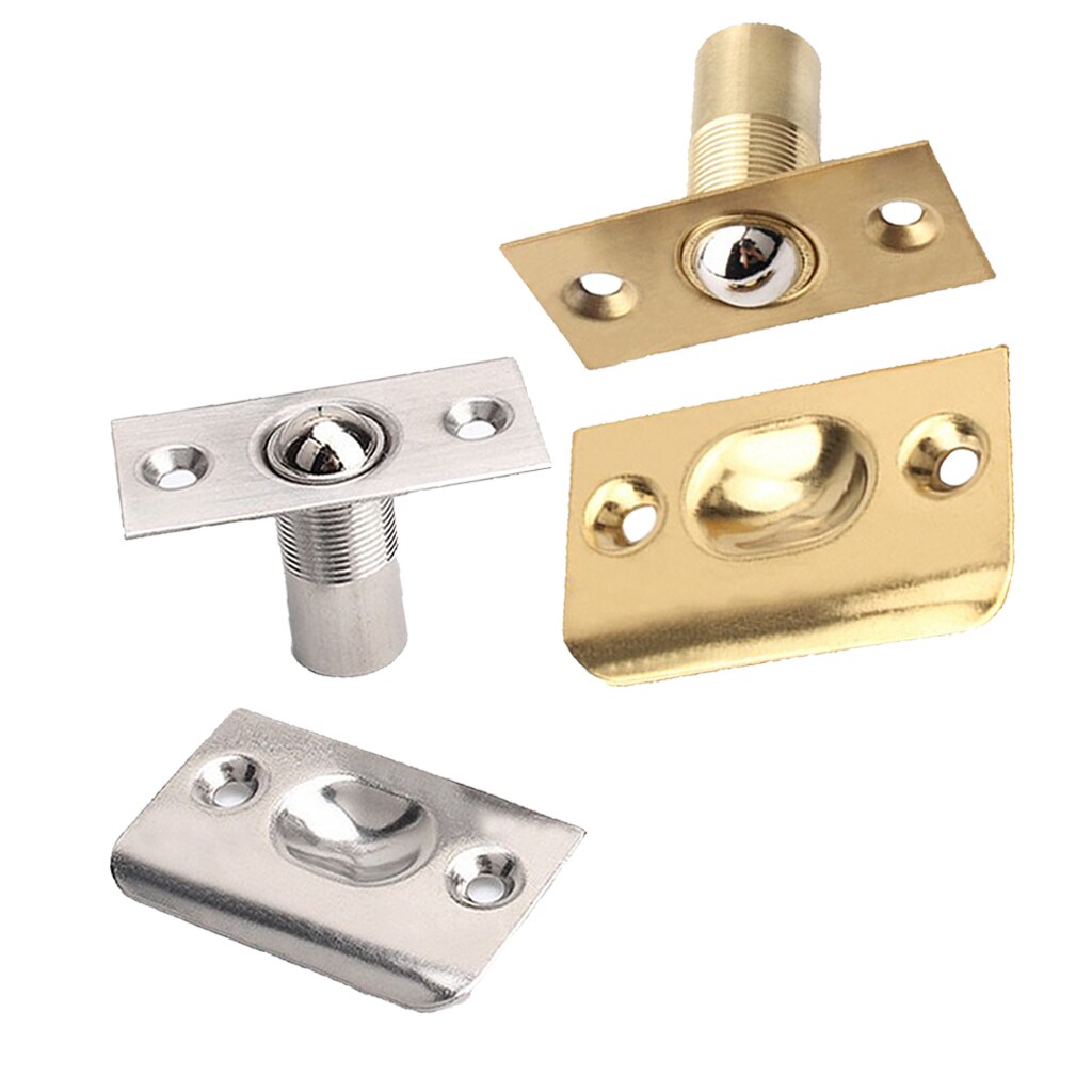 Stainless Steel Door Cabinet Roller Ball Catch Latch Closures, with Strike Plate